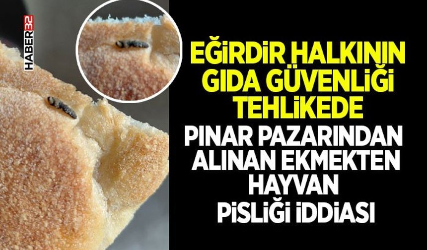 Pınar Pazarından Alınan Ekmekten Hayvan Pisliği İddiası