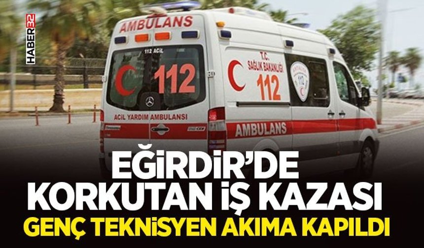 Akıma Kapılan Genç Teknisyen Yaralandı