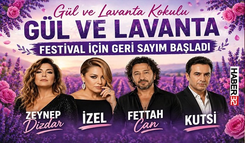 Keçiborlu Gül ve Lavanta Festivali 2026 İçin Geri Sayım Başladı