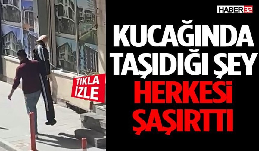 Kucağında Taşıdığı Şey Herkesi Şaşırttı!