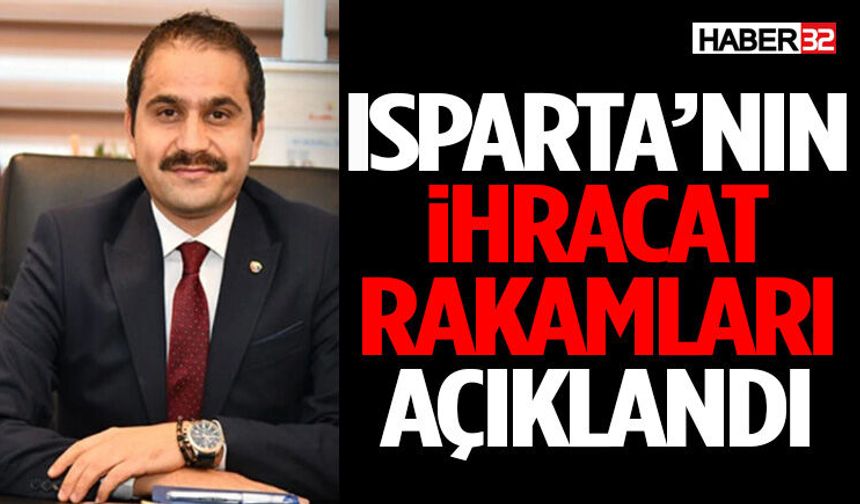 Isparta’nın İhracat Rakamları Açıklandı