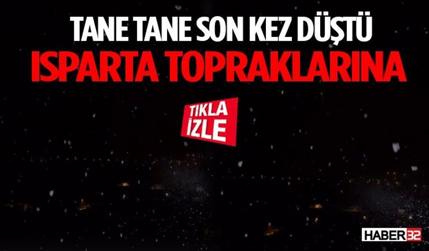 Şarkikaraağaç’ta Yılın Son Karı! Lapa Lapa Yağdı