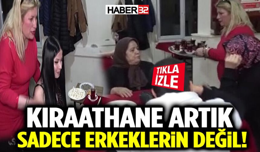 Evde sıkılan kadınlar kıraathaneye gelip masa oyunlarıyla stres atıyor