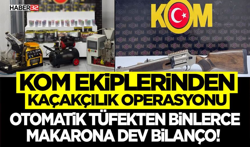 Otomatik Tüfekten Binlerce Makarona Dev Bilanço!