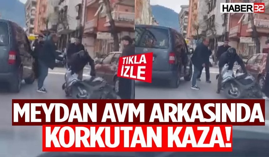 Meydan Avm Arkasında Korkutan Kaza!
