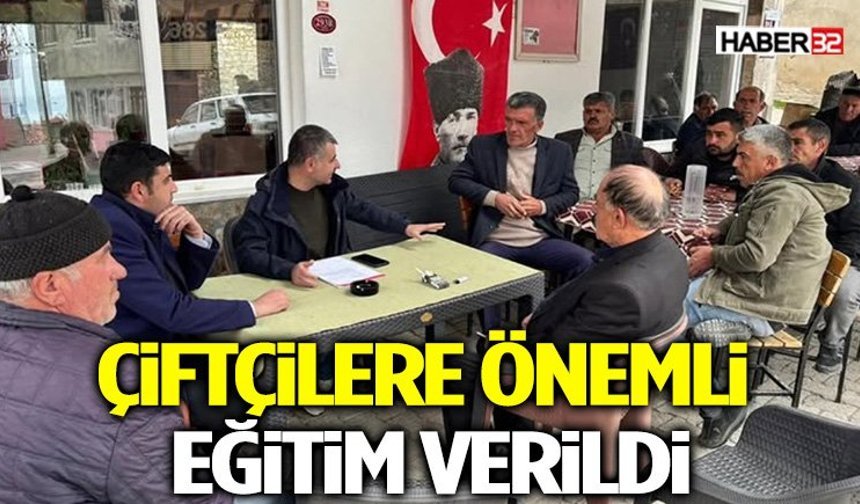 Reçeteli İlaç Uyarısı! Çiftçilere Önemli Eğitim Verildi