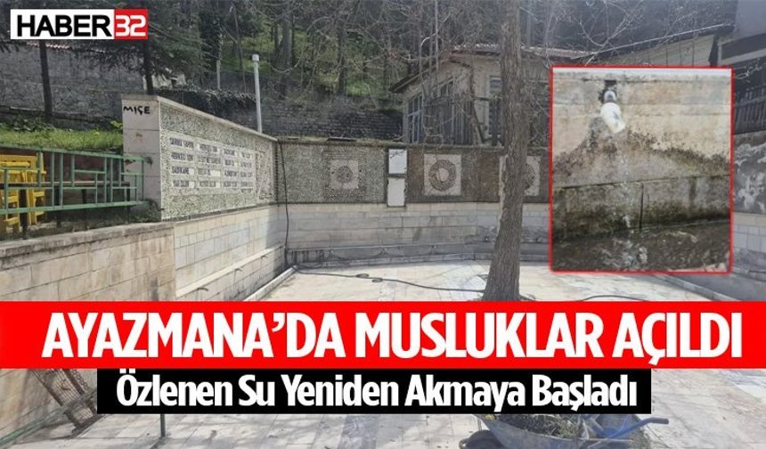 Ayazmana’da Musluklar Açıldı Özlenen Su Yeniden Akmaya Başladı