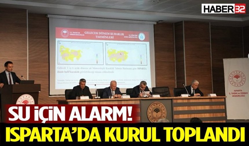 Isparta İl Su Kurulu Toplantısı gerçekleştirildi