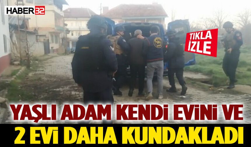 Yaşlı Adam Kendi Evini ve 2 Evi Daha Kundakladı