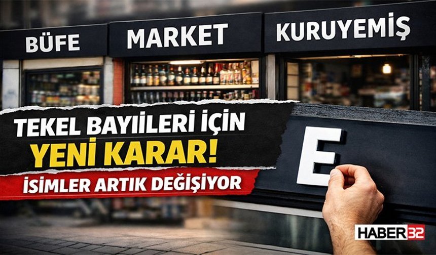 Tekel Bayileri İçin Yeni Karar! İsimler Artık Değişiyor