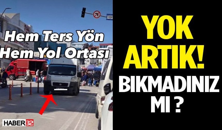 Isparta’da Sorumsuz Park Tepki Çekti Sürücüler İsyan Etti