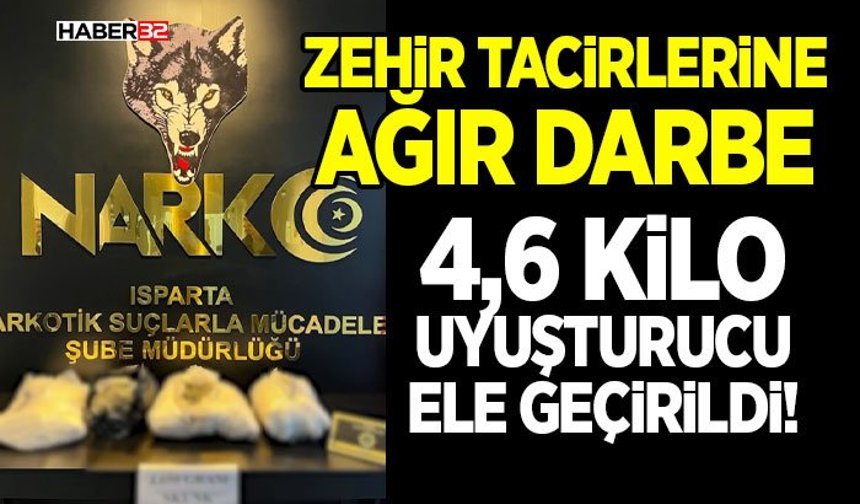4,6 Kilo Uy*şturucu Ele Geçirildi!