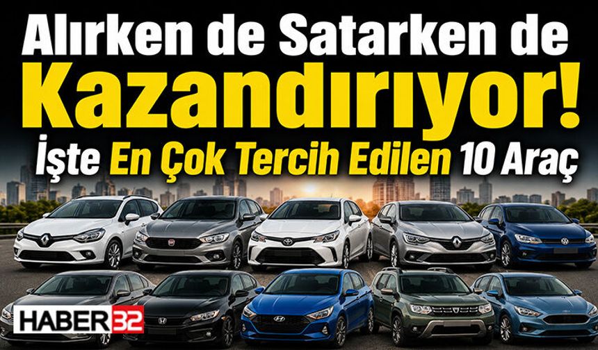 Alırken de Satarken de Kazandırıyor! İşte En Çok Tercih Edilen 10 Araç