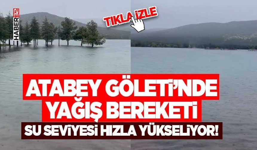 Atabey Göleti’nde Yağış Bereketi