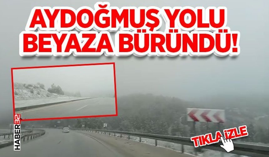Keçiborlu’da Mayıs Karı: Aydoğmuş Yolu Tamamen Beyaza Büründü!