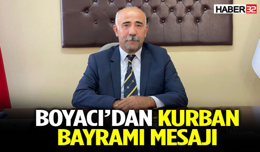 Gül Sanayi Ve Gül İki Sanayi Kooperatif Başkanı Mehmet Boyacı Kurban Bayramı Mesajı