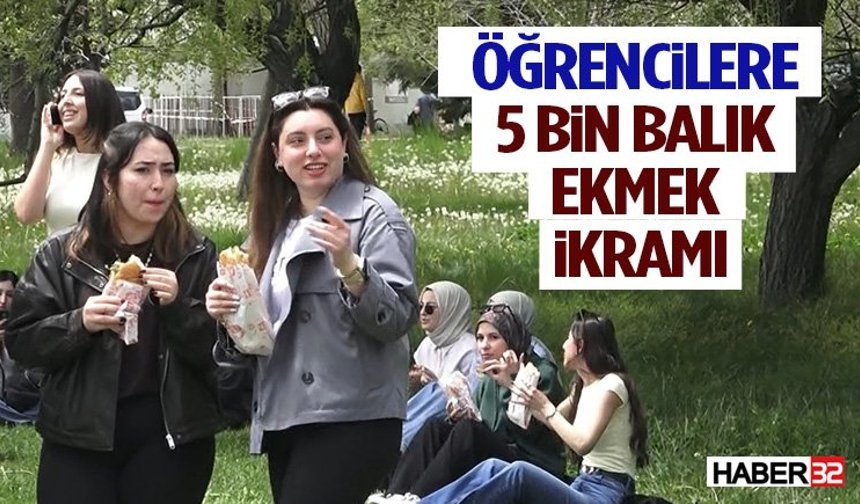 Isparta’da Öğrencilere 5 Bin Balık Ekmek İkramı