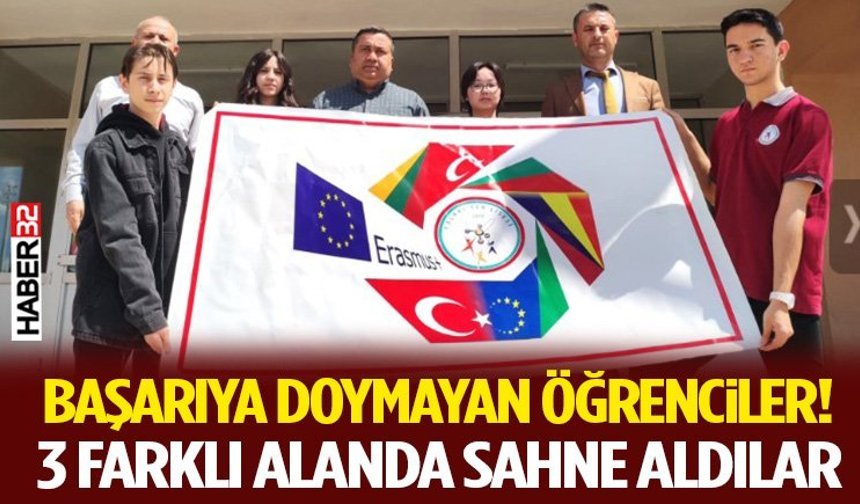 Başarıya Doymayan Öğrenciler! 3 Farklı Alanda Sahne Aldılar