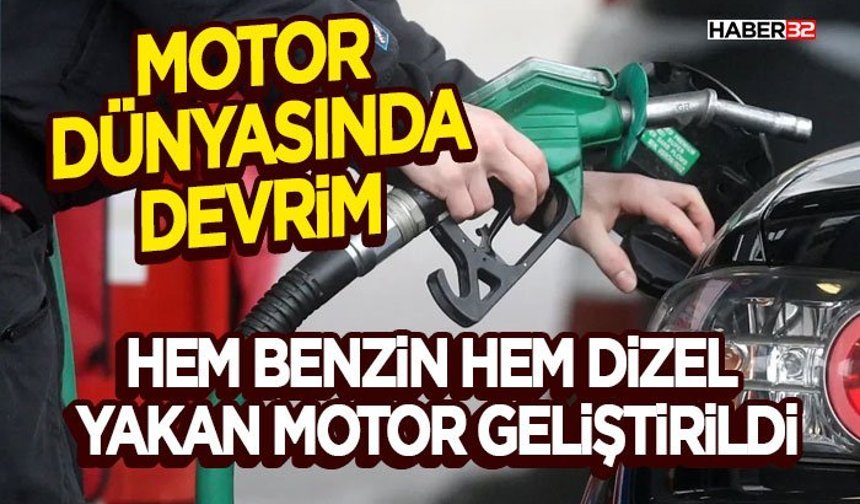 Hem Benzin Hem Dizel Yakan Motor Geliştirildi