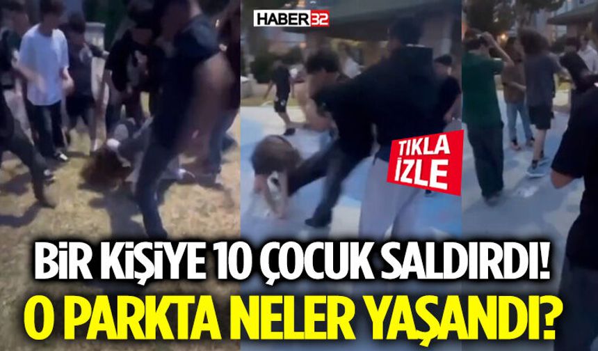 Bir Kişiye 10 Çocuk Saldırdı! O Parkta Neler Yaşandı?