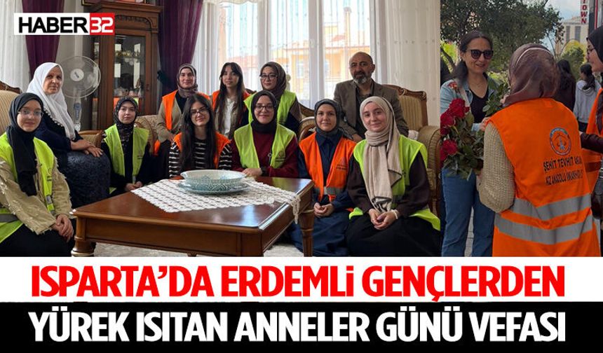 Isparta’da Erdemli Gençlerden Yürek Isıtan Anneler Günü Vefası