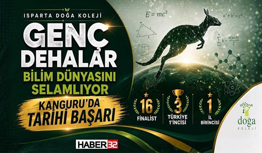 Isparta’nın “Genç Dehaları” Bilim Dünyasını Selamlıyor: Kanguru’da Tarihi Başarı