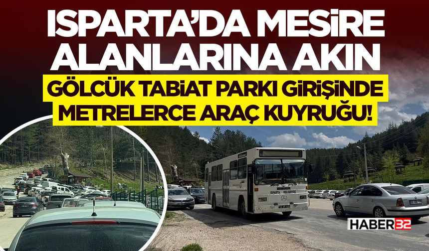 Gölcük Tabiat Parkı Girişinde Metrelerce Araç Kuyruğu!