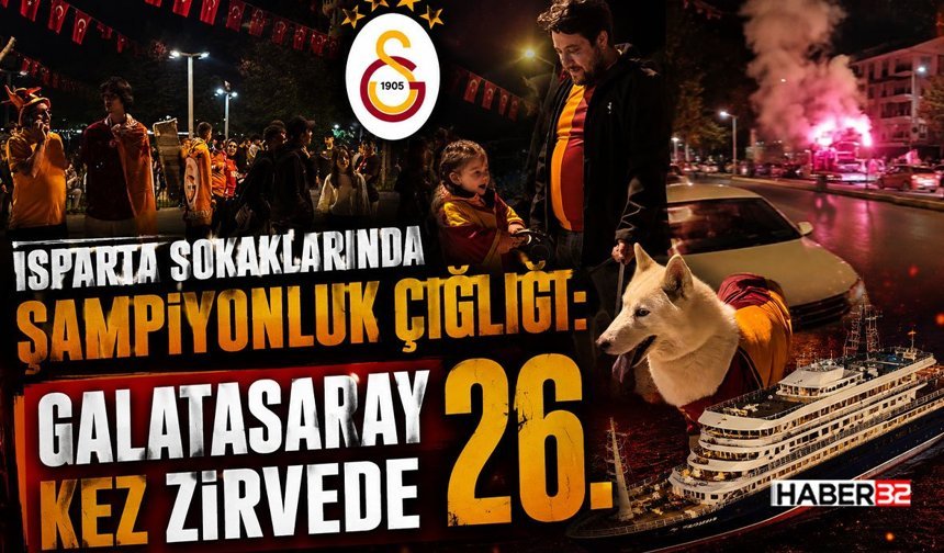 Isparta Sokaklarında Şampiyonluk Çığlığı