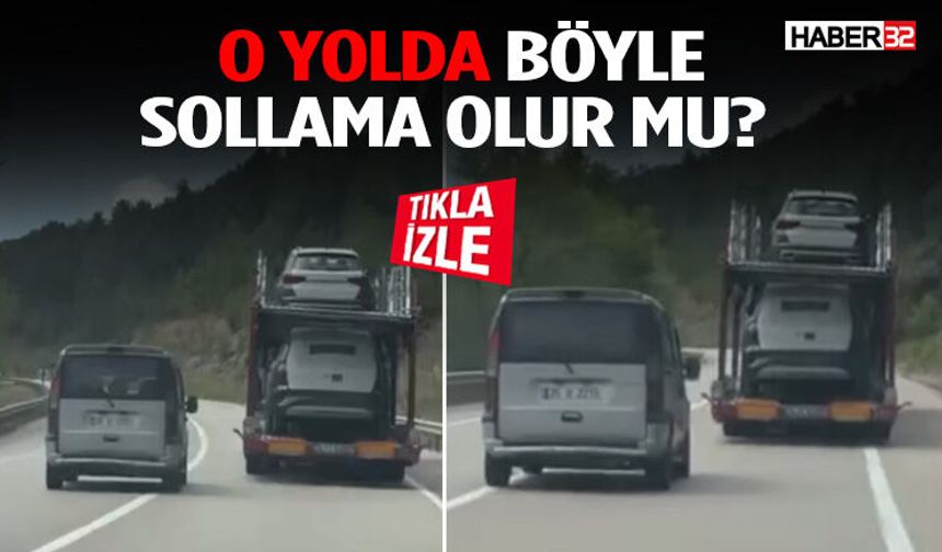 Antalya-Isparta Yolunda Tehlikeli Sollama Tepki Çekti