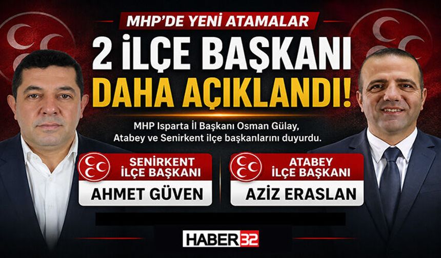 Mhp’de 2 İlçe Başkanı Daha Açıklandı