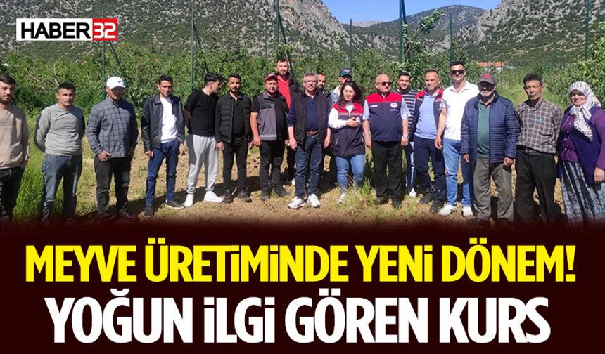 Meyve Üretiminde Yeni Dönem! Eğirdir’de Yoğun İlgi Gören Kurs
