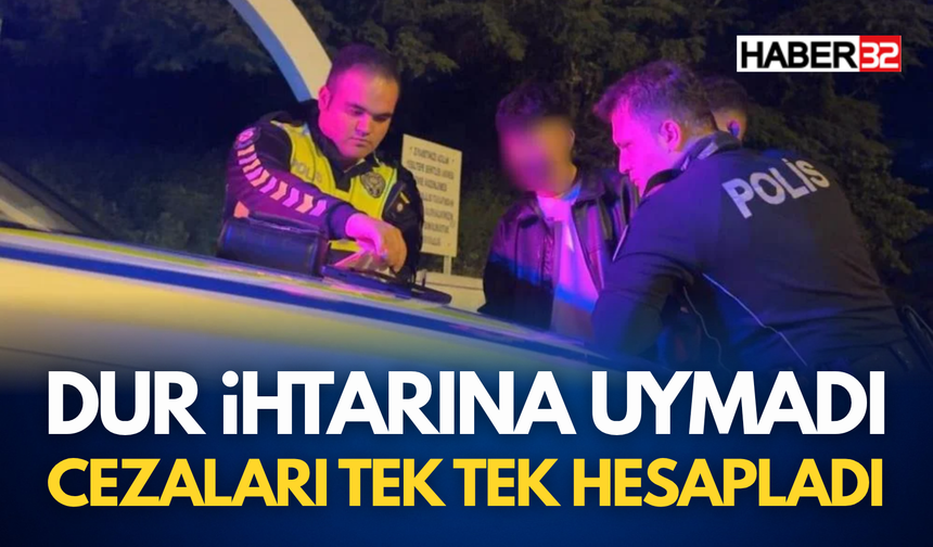 Polisten kaçtı, yakalanınca cezaları tek tek topladı!