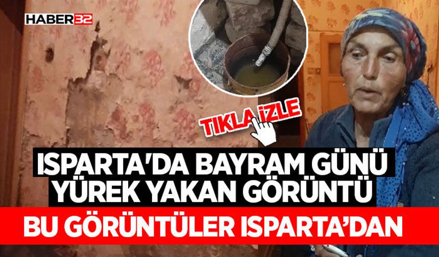 Isparta'da Bayram Günü Yürek Yakan Görüntü