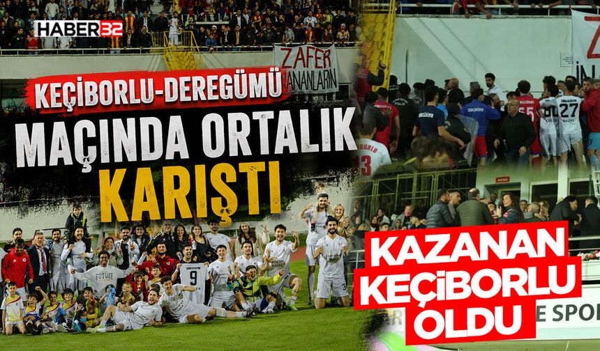 Keçiborlu-Deregümü Maçında Ortalık Karıştı