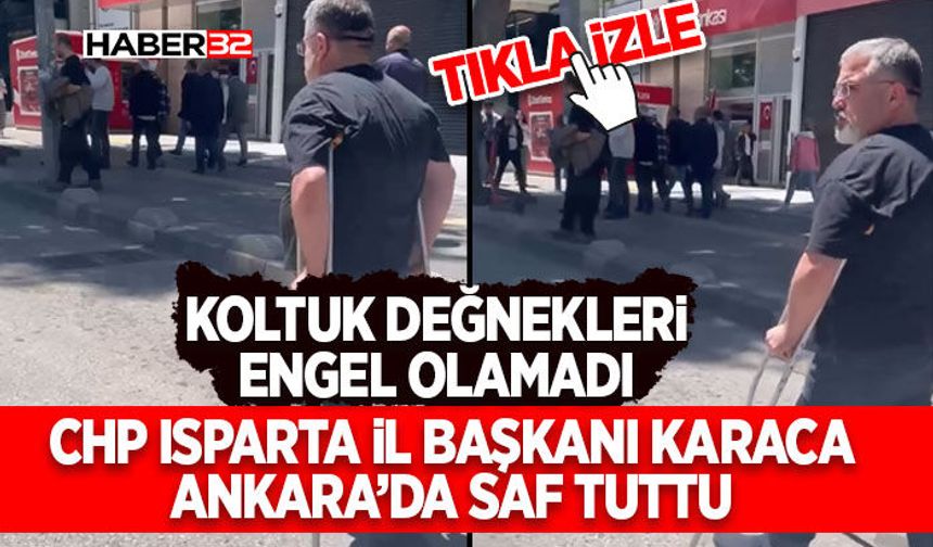 Koltuk Değnekleri Engel Olamadı