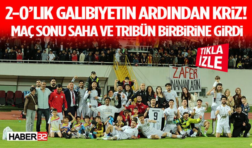 2-0’lık Galibiyetin Ardından Kriz! Maç Sonu Saha ve Tribün Birbirine Girdi