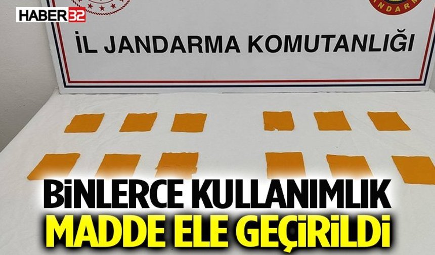 Binlerce Kullanımlık Madde Ele Geçirildi