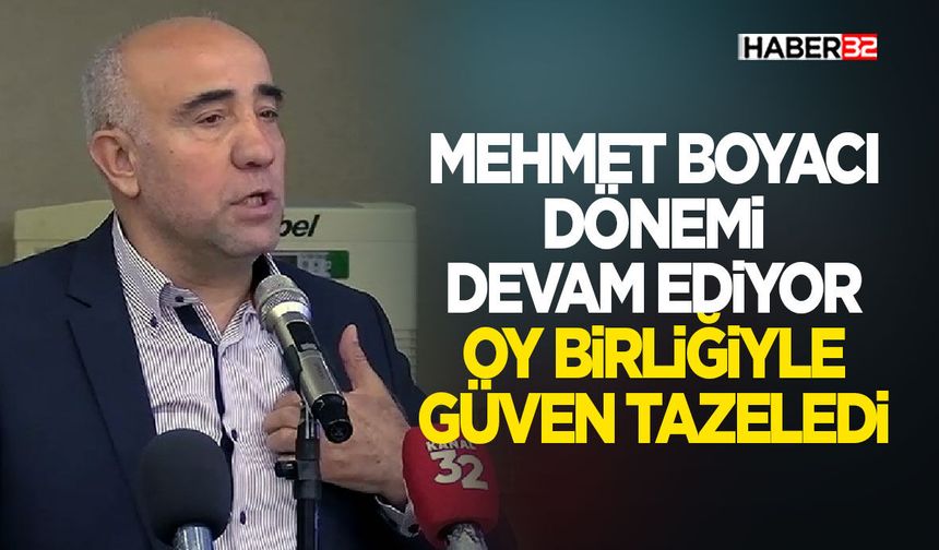 Mehmet Boyacı Dönemi Devam Ediyor