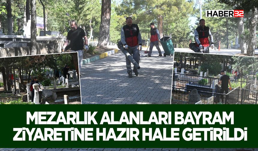 Mezarlık Alanları Bayram Ziyaretine Hazır Hale Getirildi