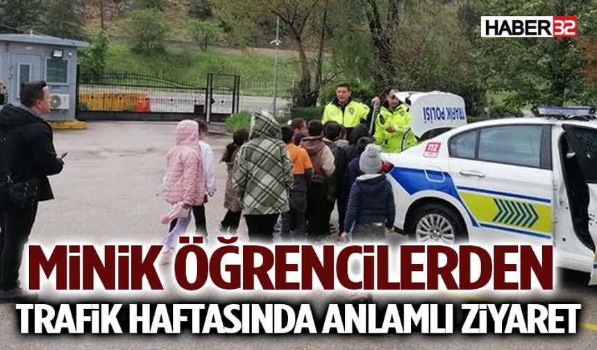 Minik Öğrencilerden Trafik Haftasında Anlamlı Ziyaret