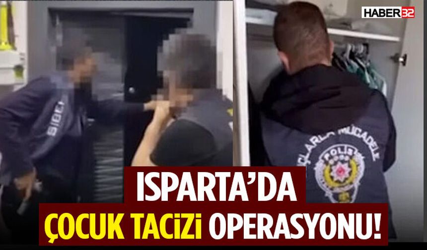 Isparta’da Çocuk Müstehcenliği  Operasyonu!