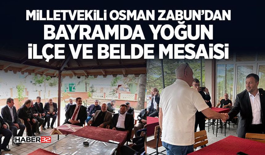 Zabun’dan Bayramda Yoğun İlçe ve Belde Mesaisi