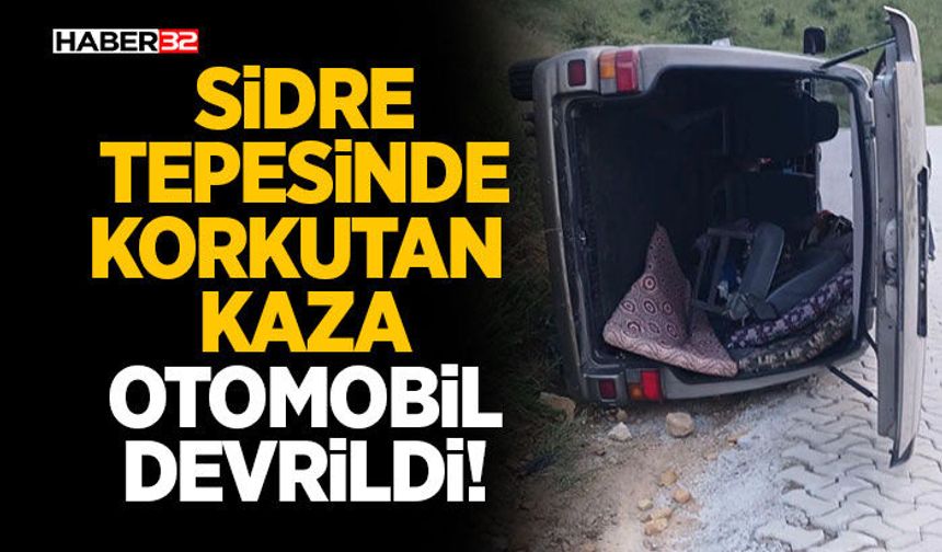 Korkutan Kaza-Otomobil devrildi!