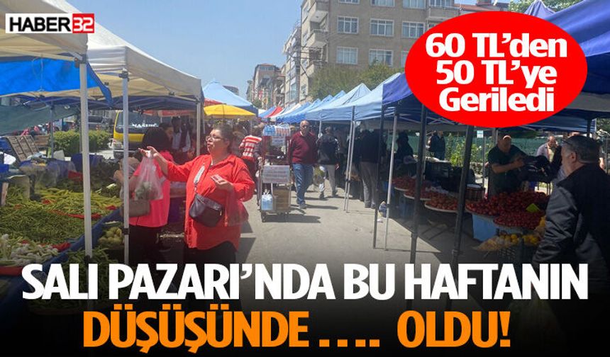 Salı Pazarı’nda Bu Haftanın Düşüşünde …. Oldu!