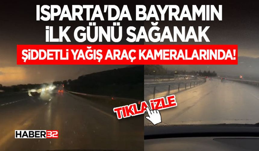 Şiddetli Yağış Araç Kameralarında!