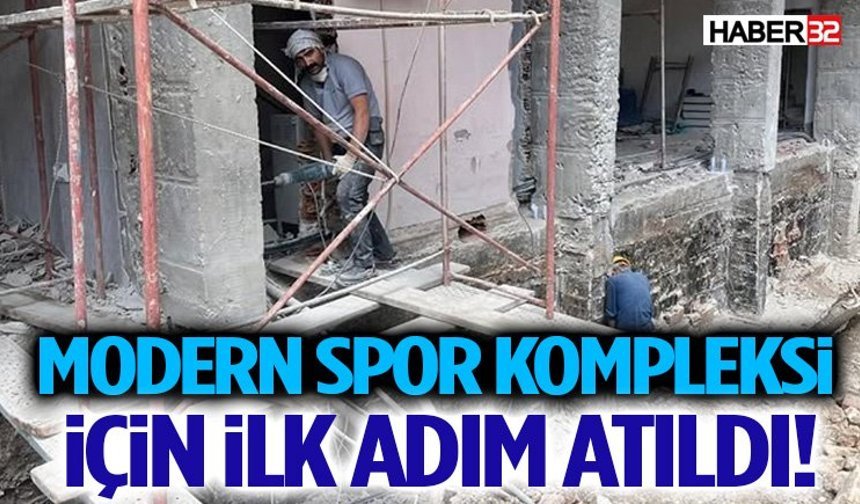Modern Spor Kompleksi İçin İlk Adım Atıldı!