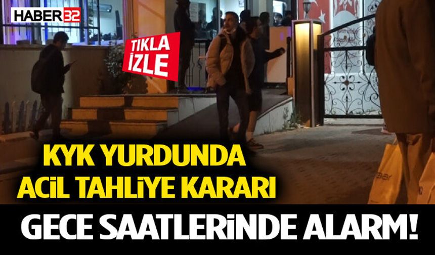 Gece Saatlerinde Alarm! KYK Yurdunda Acil Tahliye Kararı