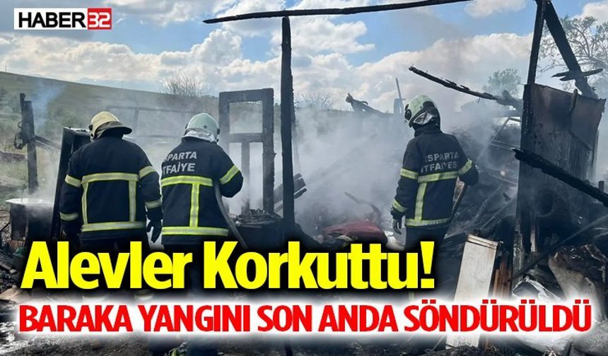 Alevler Korkuttu! Baraka Yangını Son Anda Söndürüldü