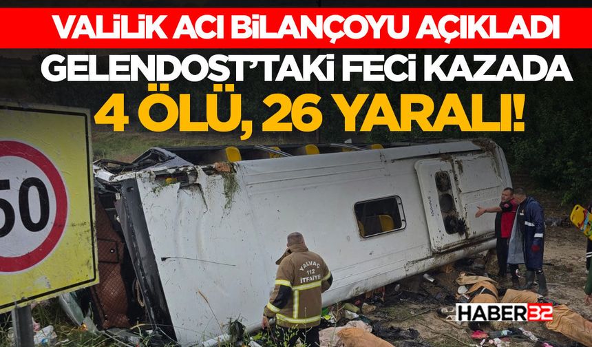 Gelendost’taki Feci Kazada 4 Ölü, 26 Yaralı!