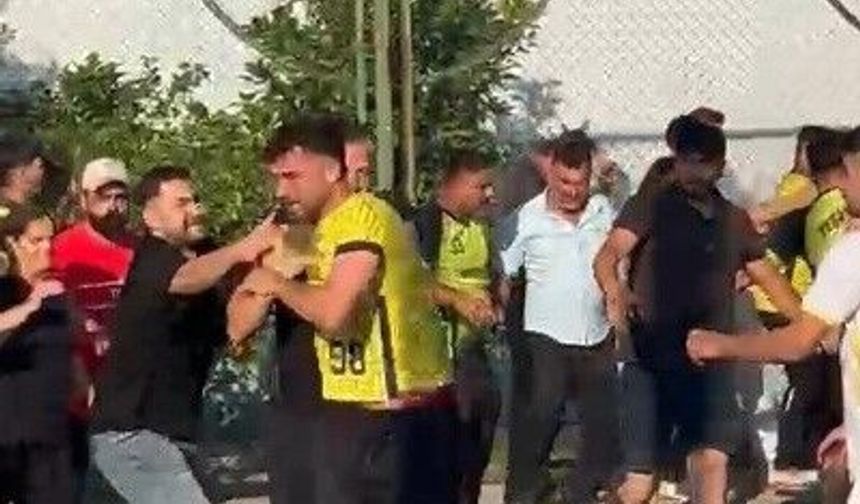 Tarsus'ta köyler arası futbol turnuvasında maç sonu kavgası